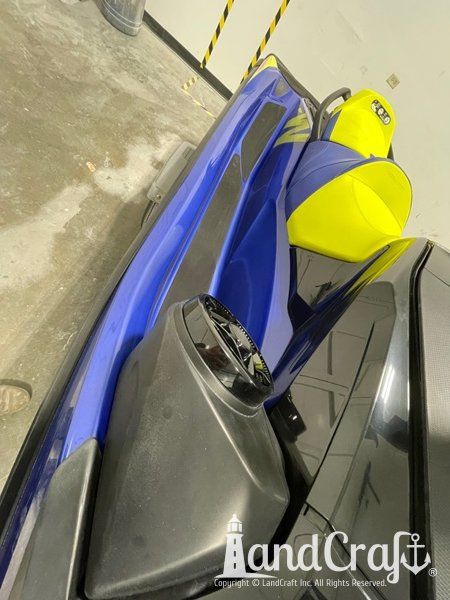 Sea Doo personal watercraft after repairs and refinishing