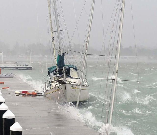 Boat storm damage repair