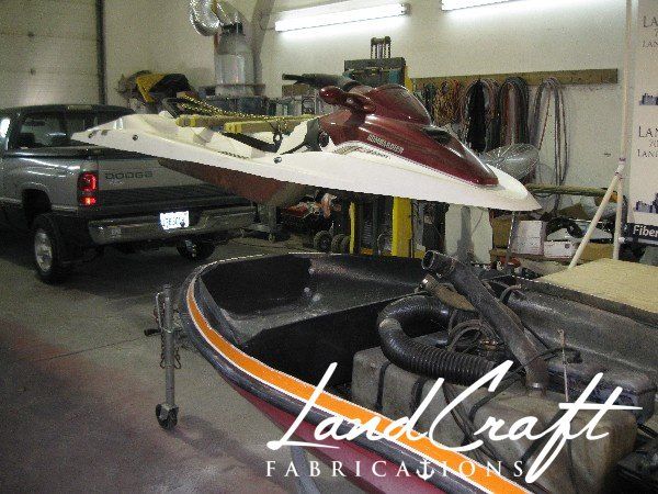 Sea Doo LRV in process of being dismantled and taken apart