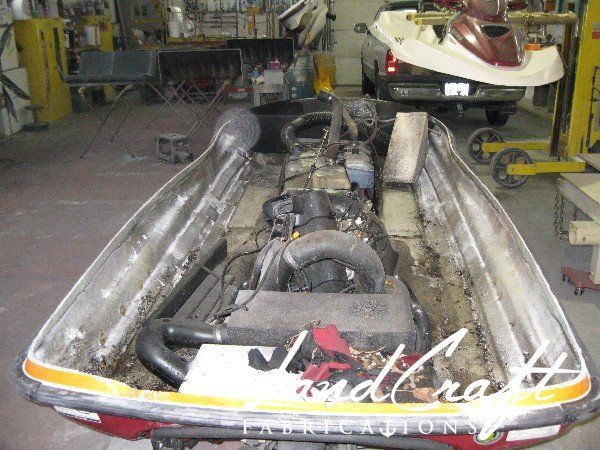 Sea Doo LRV in process of being dismantled and taken apart