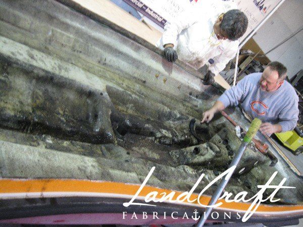 Sea Doo LRV in process of being dismantled and taken apart