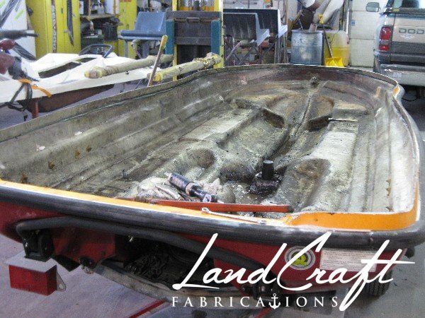 Sea Doo LRV in process of being dismantled and taken apart