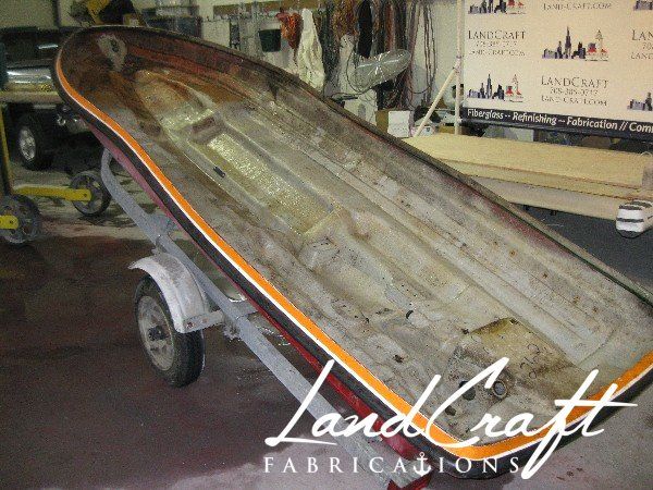 Sea Doo LRV in process of being dismantled and taken apart