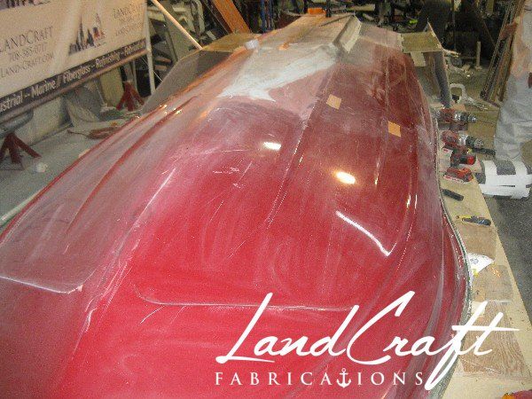 Sea Doo LRV bottom hull fabrication process