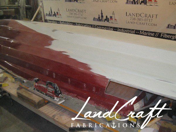 Sea Doo LRV bottom hull fabrication process