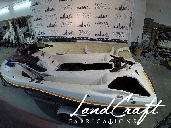 Sea Doo LRV upper hull dismantling