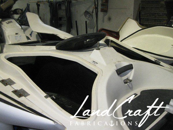 Sea Doo LRV upper hull dismantling