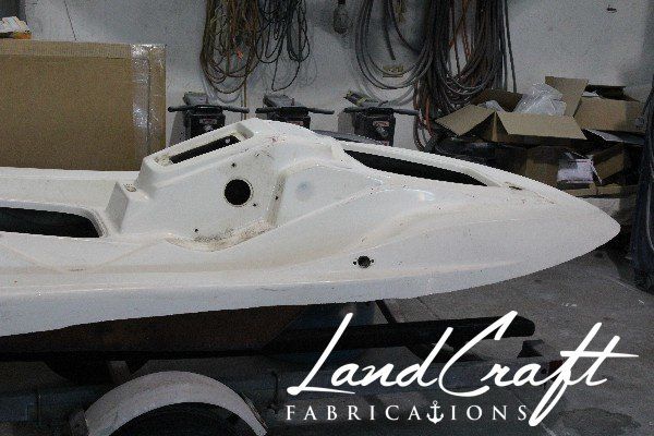 Sea Doo LRV upper hull dismantling