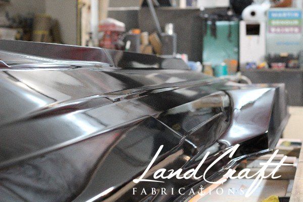 v8 jet ski custom fabricated bottom hull completely refinished