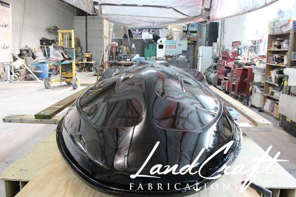 v8 jet ski custom fabricated bottom hull completely refinished