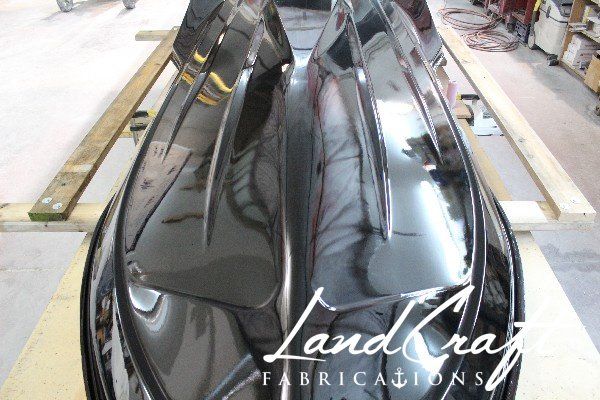 v8 jet ski custom fabricated bottom hull completely refinished