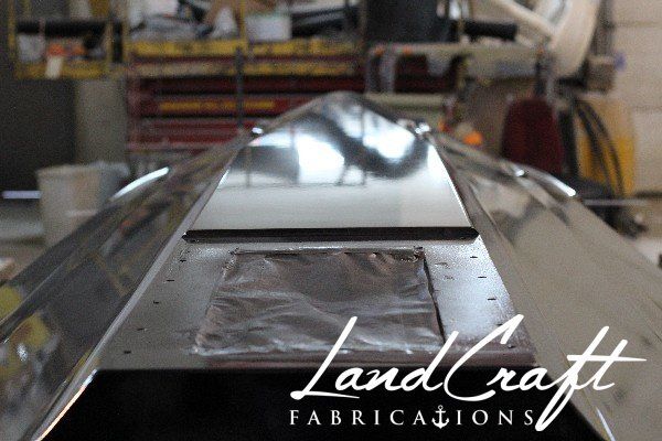 v8 jet ski custom fabricated bottom hull completely refinished
