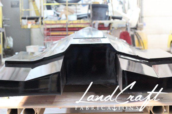 v8 jet ski custom fabricated bottom hull completely refinished