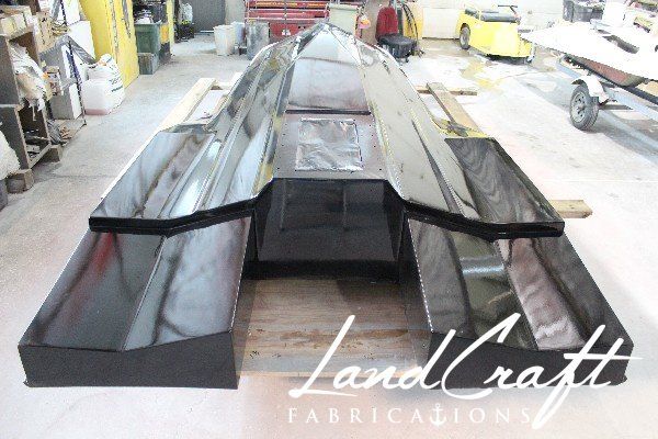 v8 jet ski custom fabricated bottom hull completely refinished