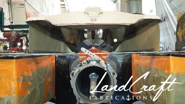 v8 jet ski inside image with view of v8 motor