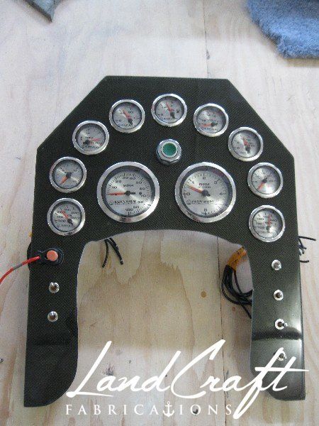 v8 jet ski custom carbon fiber dash panel