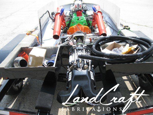 v8 jet ski bottom hull view of v8 motor