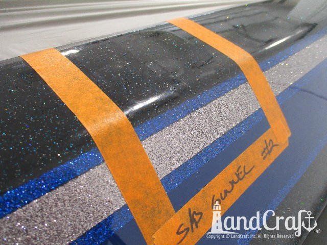 Skeeter boat with gelcoat stress cracks