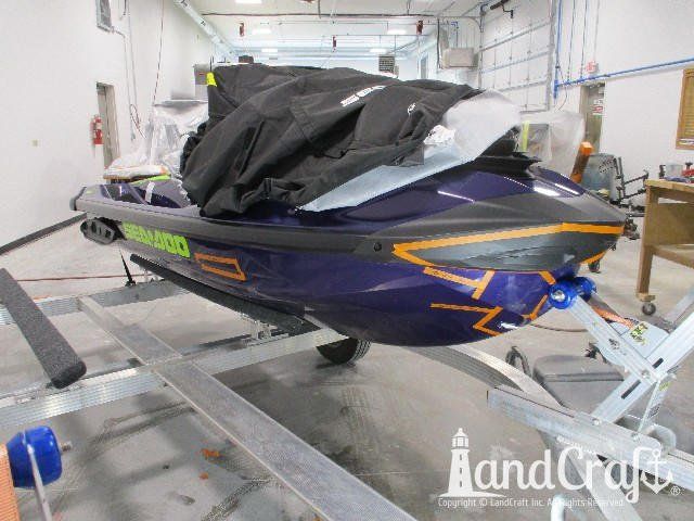 Sea Doo personal watercraft with front hull damage
