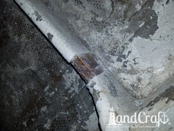 Seadog commercial passenger vessel with structural damage