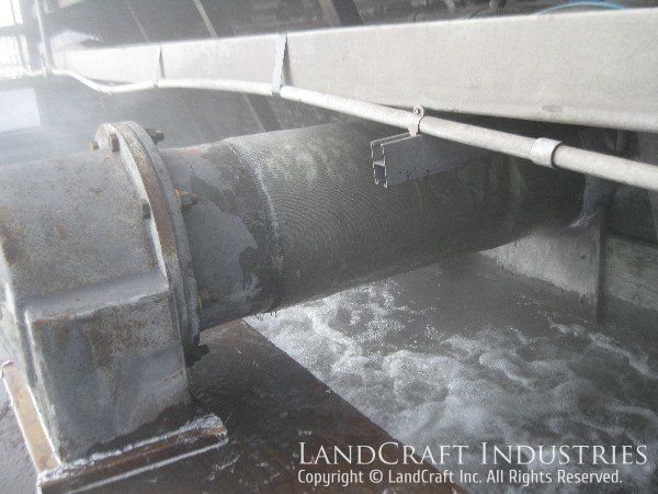 Cooling tower fiberglass pipe that has been repaired by LandCraft