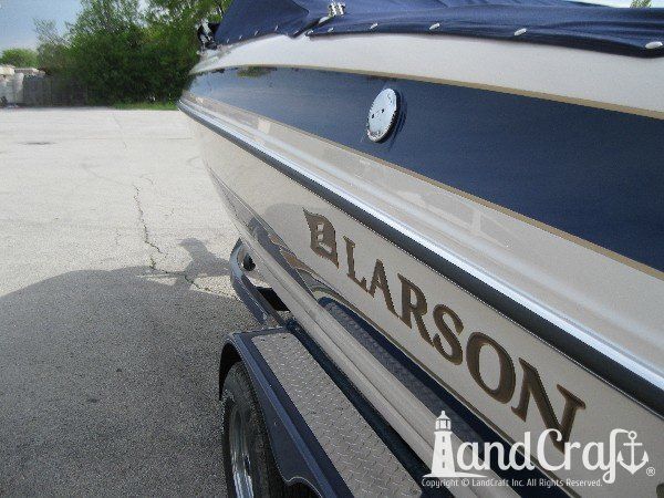 Completed boat fiberglass and gelcoat repairs