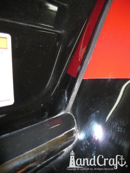 Gelcoat damage on Monterey Boat