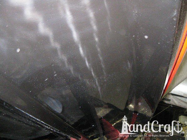 Gelcoat damage on Monterey Boat