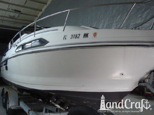 Boat with faded and dull exterior finish