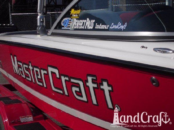 Mastercraft boat with structural fiberglass and gelcoat repairs completed