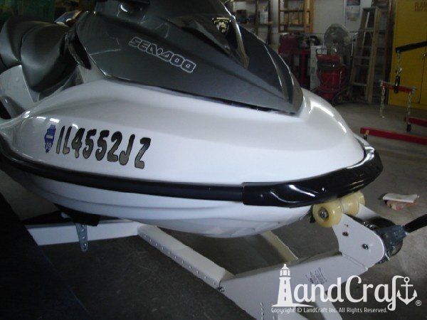 Sea Doo personal watercraft that has been repaired and refinished