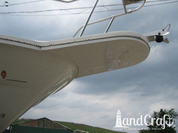 Boat bow pulpit repair completed