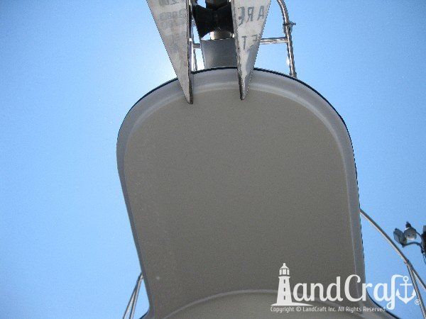 Boat bow pulpit repair completed