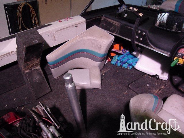 Ski Nautique in process of interior demo for complete restoration