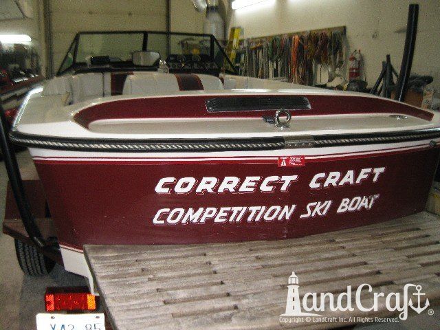 Ski Nautique 2001 boat before complete restoration