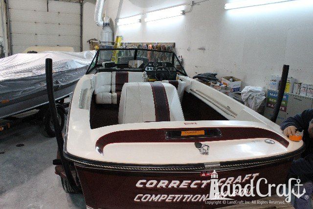 Ski Nautique 2001 boat before complete restoration