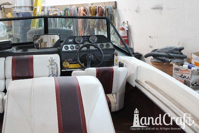 Ski Nautique 2001 boat before complete restoration