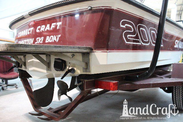 Ski Nautique 2001 boat before complete restoration