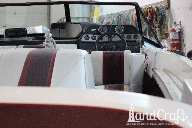 Ski Nautique 2001 boat before complete restoration