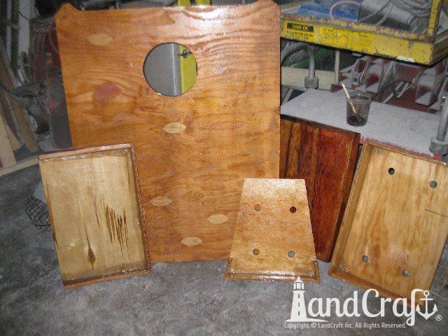 Ski Nautique 2001 boat interior pieces repaired and ready for new upholstery