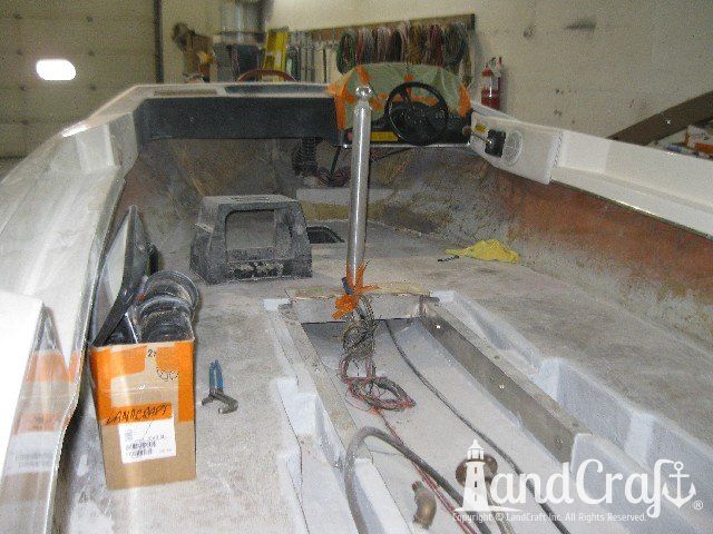 Ski Nautique 2001 boat with new flooring installed