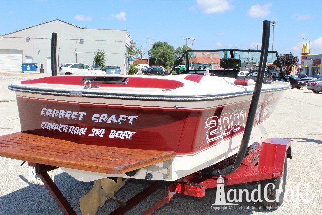Ski Nautique 2001 boat with restored teak swim deck