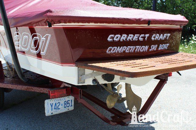 Ski Nautique 2001 boat with restored teak swim deck