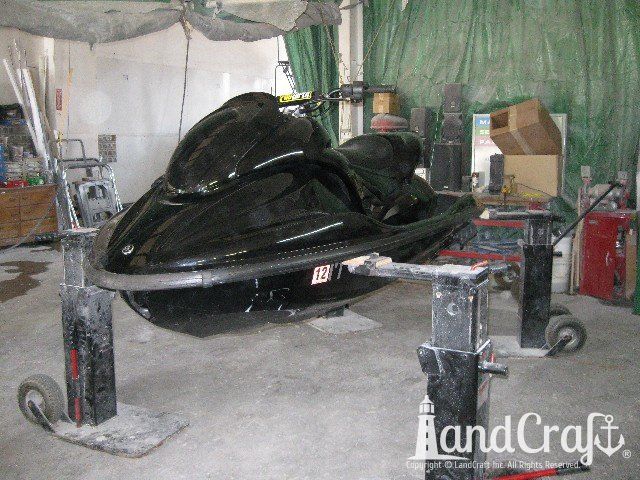 2006 Yamaha waverunner before repairs and custom paintwork