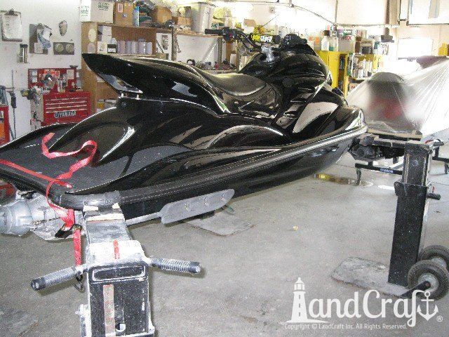 2006 Yamaha waverunner before repairs and custom paintwork