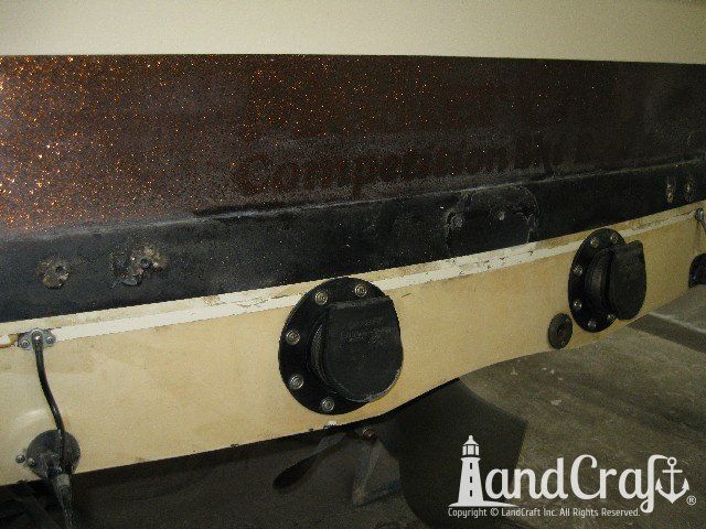 Mastercraft Stars & Stripes boat with original swim deck removed