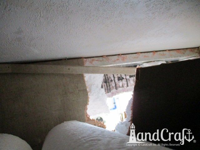 Forest River RV with tear punctured through due to an accident