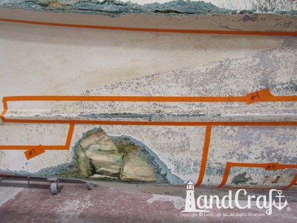 Grounding damage with holes on bottom hull of a fiberglass Boston Whaler boat