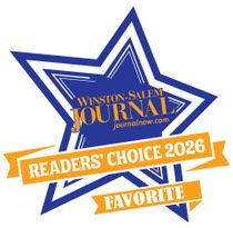 Winston-Salem Journal star logo with orange Readersโ Choice 2026 Favorite ribbons