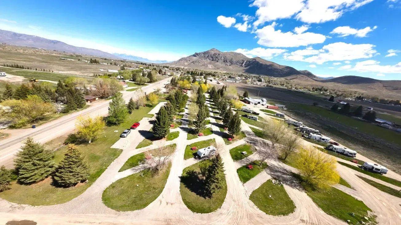 Overhead view of a park 